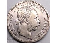 Αυστρία 1 Φλορίνι 1884 Φραγκίσκος Ιωσήφ ασήμι