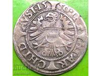 Austria 3 kreĭtsari 1550 Vultur cu 1 cap Ferdinand