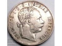Austria 1 Florin 1884 Franz Joseph argint 2