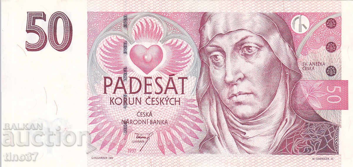 tino37- ЧЕХИЯ - 50 КРОНИ  - 1997г - VF+ с цена € 2.50 | 4.89 лв.