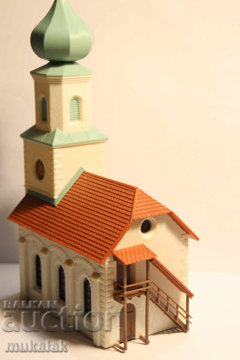 Παράδοση FALLER? KIBRI? H0 1/87 ΚΤΙΡΙΟ ΕΚΚΛΗΣΙΑ ΑΜΑΞΟΣΤΟΙΧΙΑΣ ΤΡΕΝΟ ΣΙΔΗΡΟΔΡΟΜΟΥ