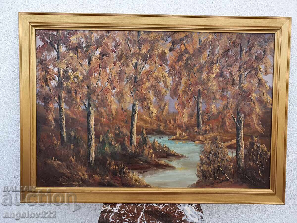 Δημοπρασία Μεγάλη Πρωτότυπη ελαιογραφία σε καμβά!!!