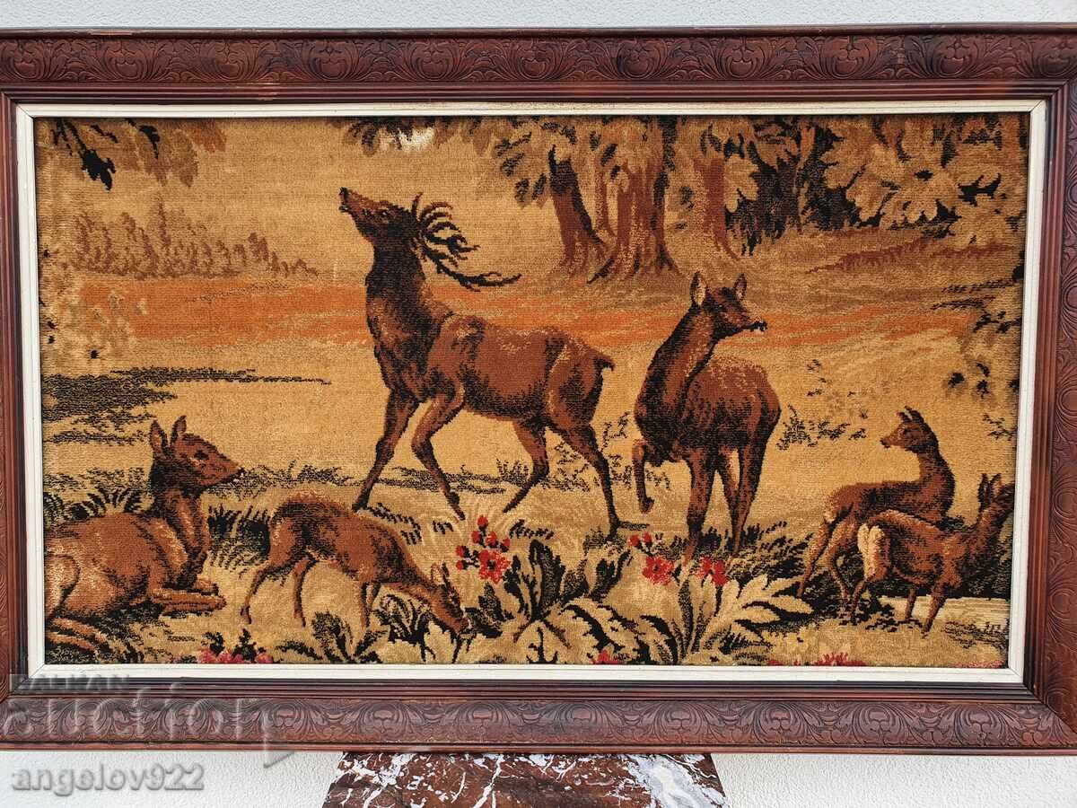 Μεγάλο γκομπλέν σε όμορφο ξύλινο πλαίσιο!!! - 5