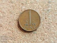 Ολλανδία 1 σεντ, 1955