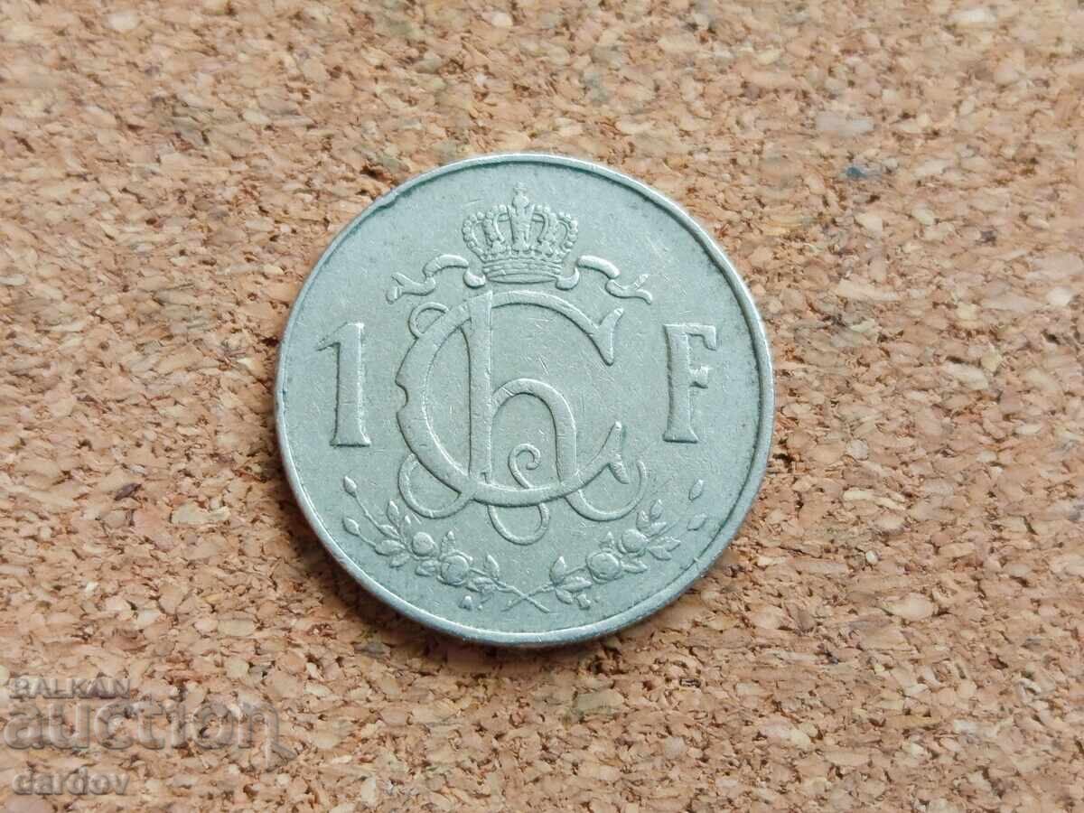 Luxemburg 1 Franc, 1957