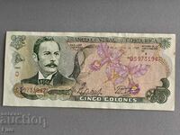 Bancnotă - Costa Rica - 5 coloni | 1989