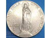1 λίρα 1933-1934 Βατικανού tirazh 80 000br. Yubileĭna
