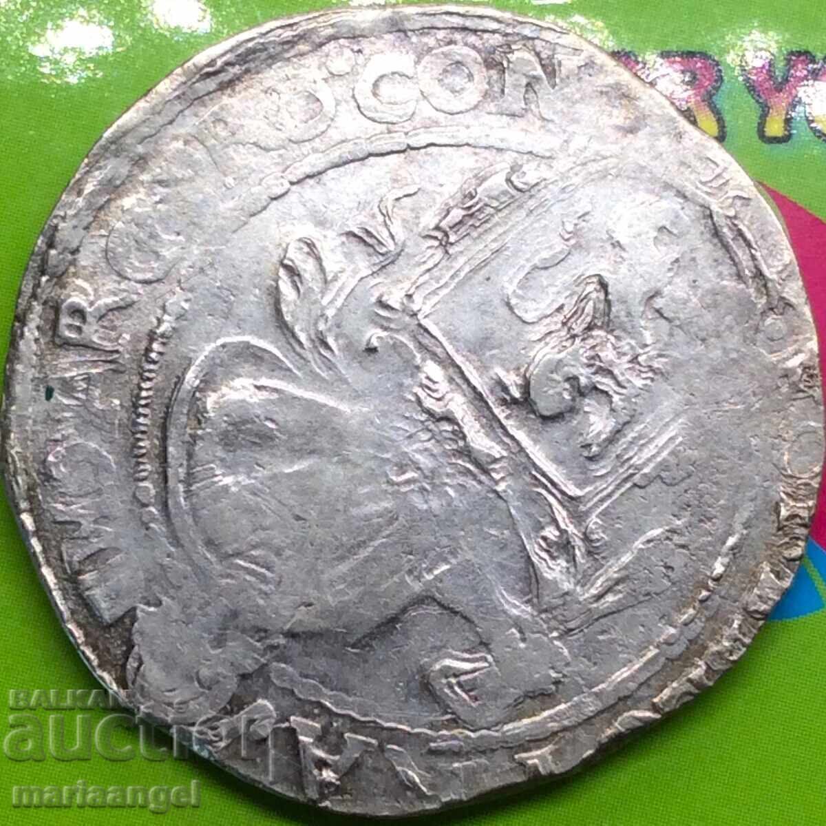 Olanda Thaler 1644 1/2 Lion Daaler Utrecht Argint - 5