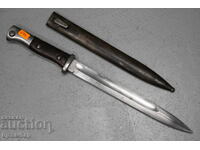 Немски щик за пушка Маузер К98 ранен образец еднакви номера.