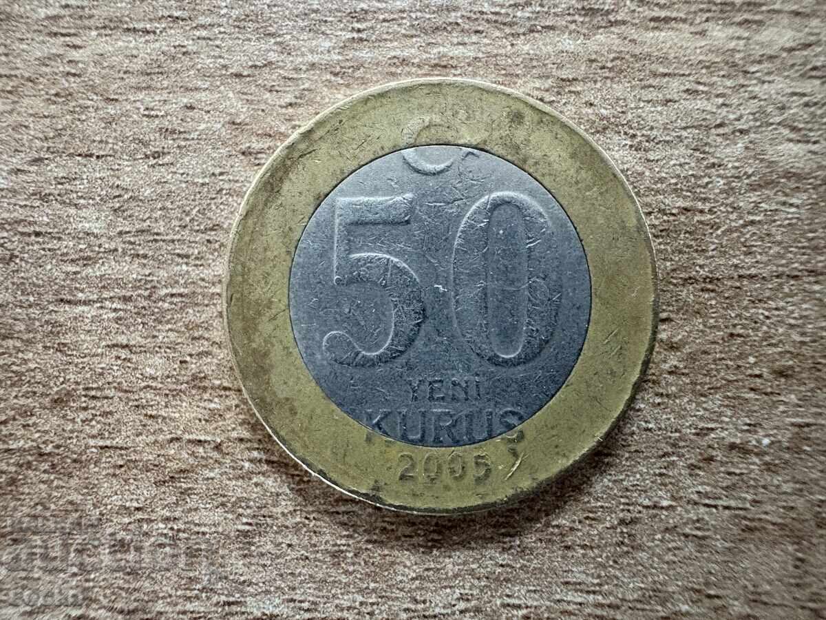 Turcia - 50 kuruş (2005)