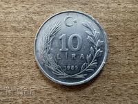 Turcia - 10 lire (1985)