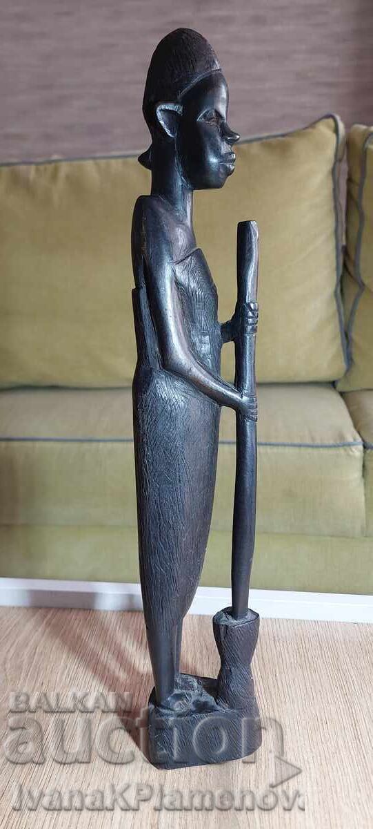 Sculptură în lemn masiv pentru cunoscători 38cm