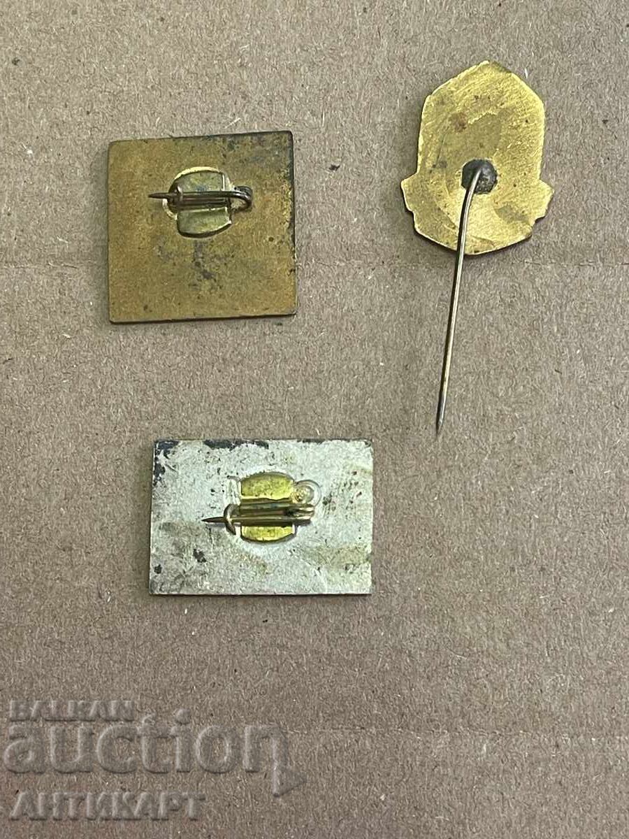 Licitație Trei semne de com. TEC Prima Comsomolistă Kremikovtsi Tânăr tehnician