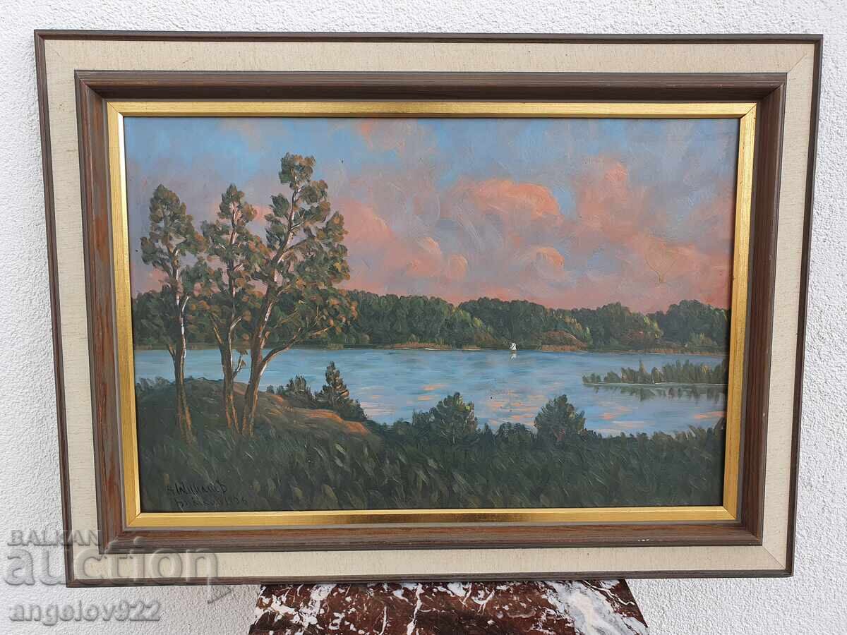 Авторска картина с маслени бои върху фазер!!! с цена € 0.01 | 0.02 лв.