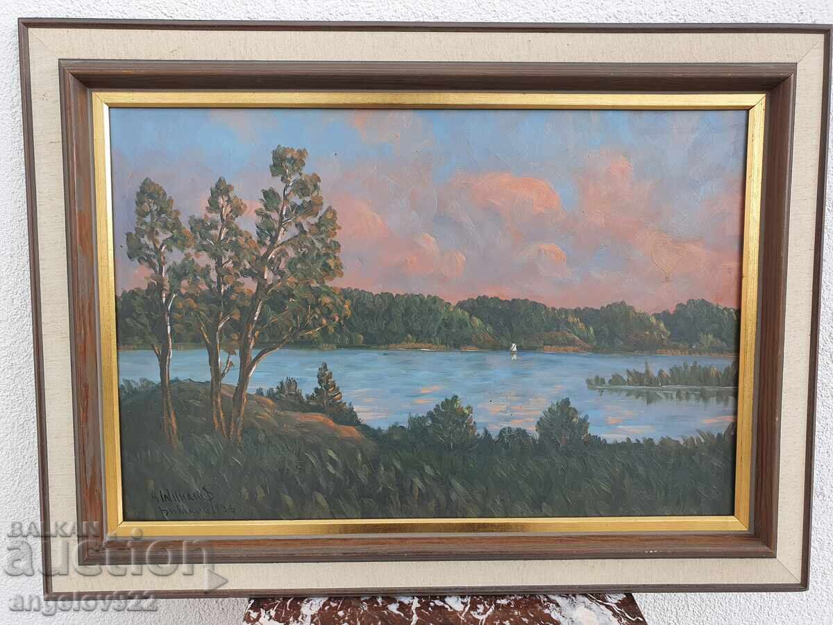 Аукцион Авторска картина с маслени бои върху фазер!!!