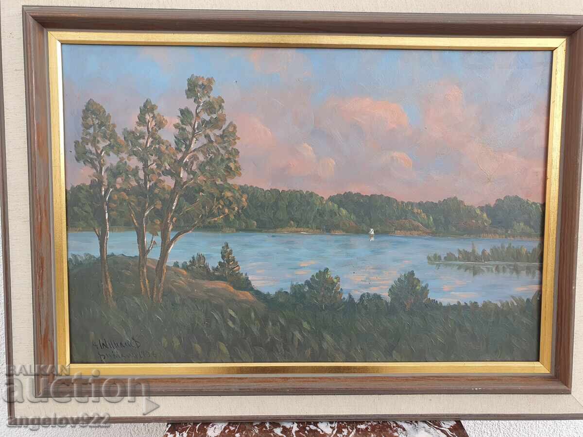 Доставка на Авторска картина с маслени бои върху фазер!!!