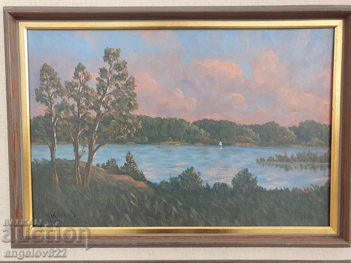 Авторска картина с маслени бои върху фазер!!! - 5