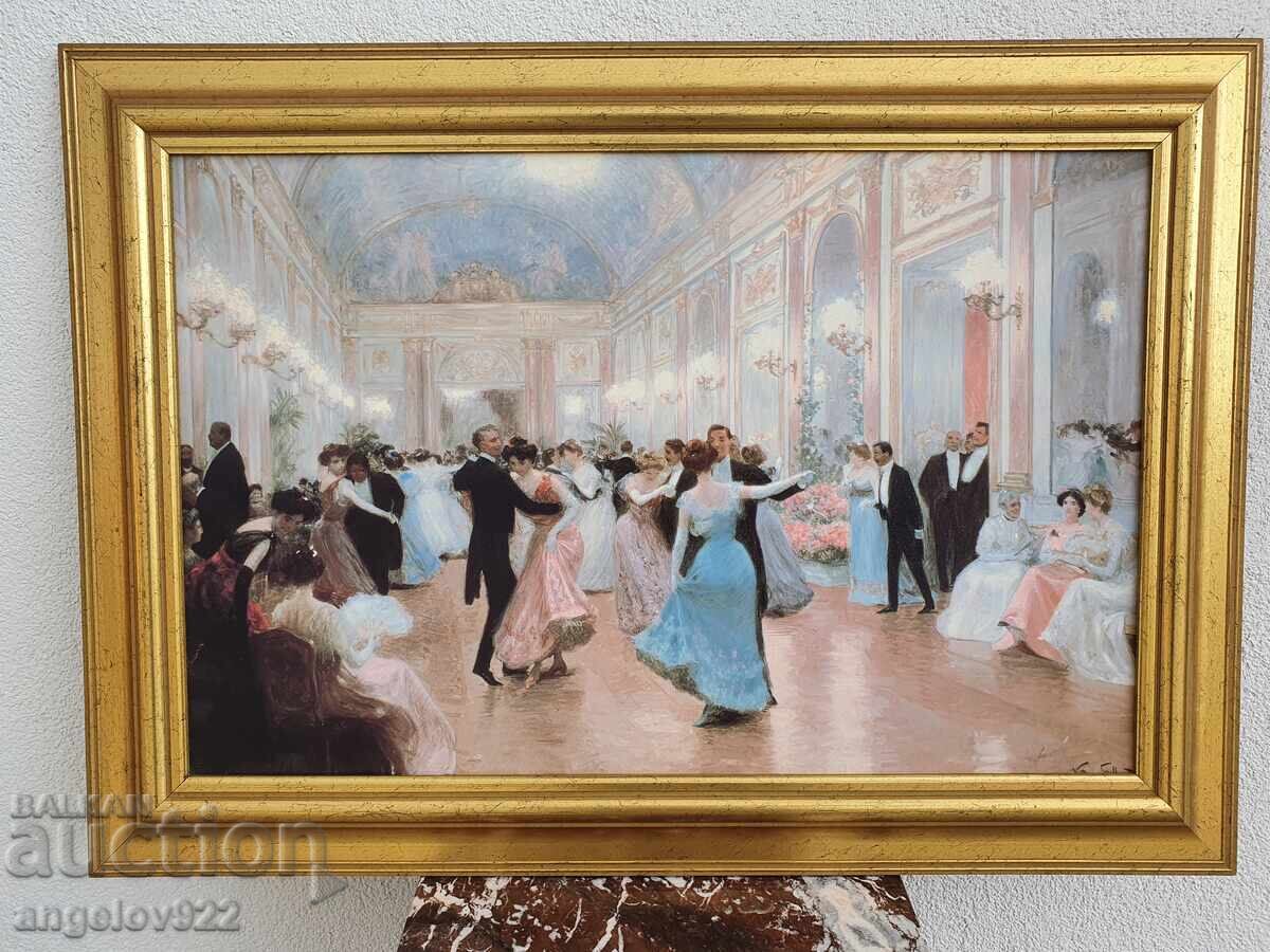 Репродукция на известна картина в красива дървена рамка!!! с цена € 0.01 | 0.02 лв.