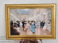 Репродукция на известна картина в красива дървена рамка!!!