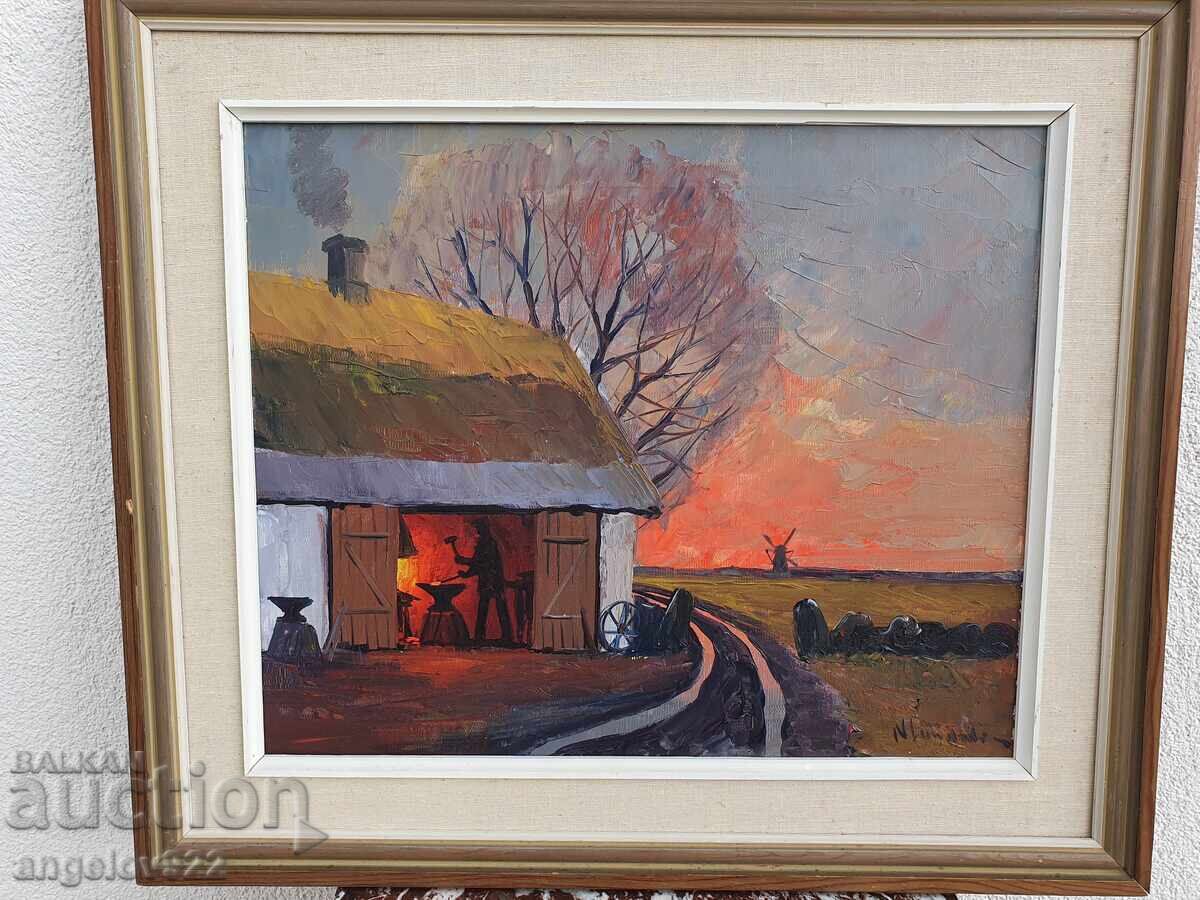 Доставка на Авторска картина с маслени бои върху платно!!!