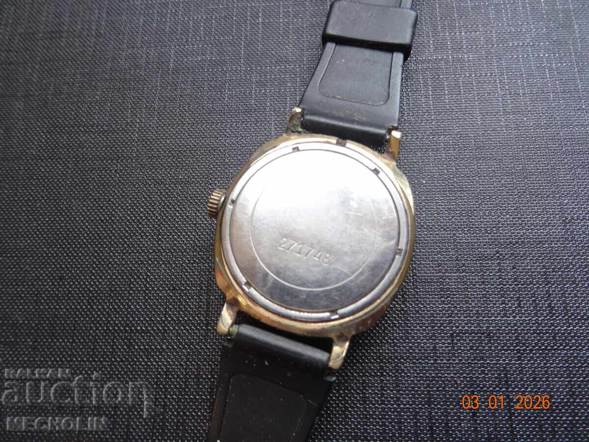 Ρωσικό ρολόι ΣΛΑΒΑ επιχρυσωμένο - 5 Ρωσικό ρολόι ΣΛΑΒΑ επιχρυσωμένο - 5