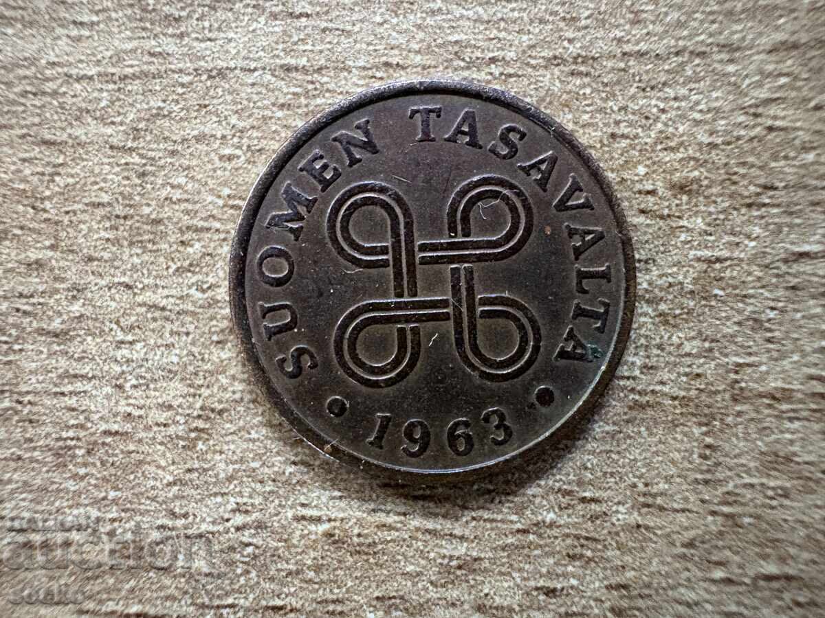 Finlanda - 1 penni (1963) cu preț € 0.08 | 0.16 BGN