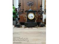 Αντίκα Γαλλικό Σετ Ρολογιού Τζακιού – περ. 1880–1900