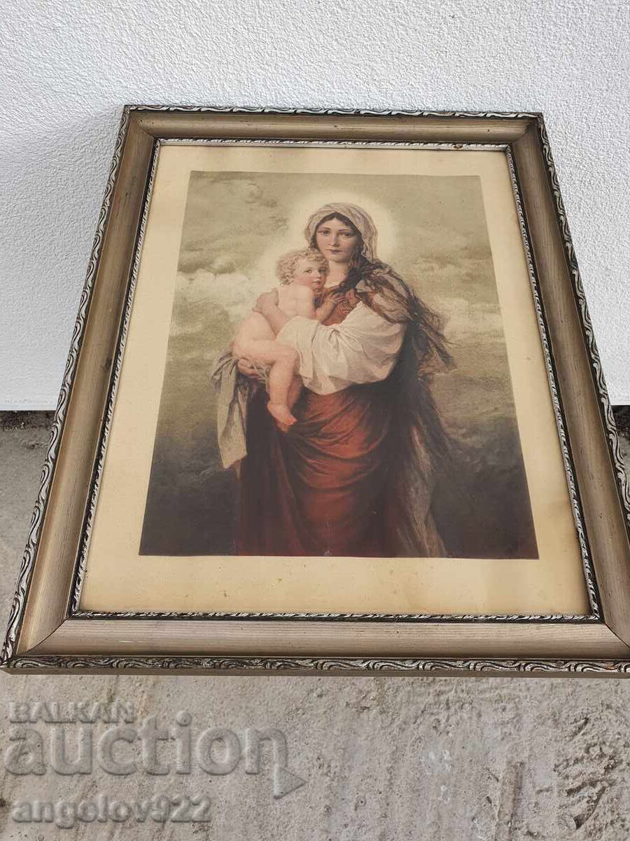 Δημοπρασία Εικόνα σε όμορφο ξύλινο πλαίσιο με γυαλί!!!