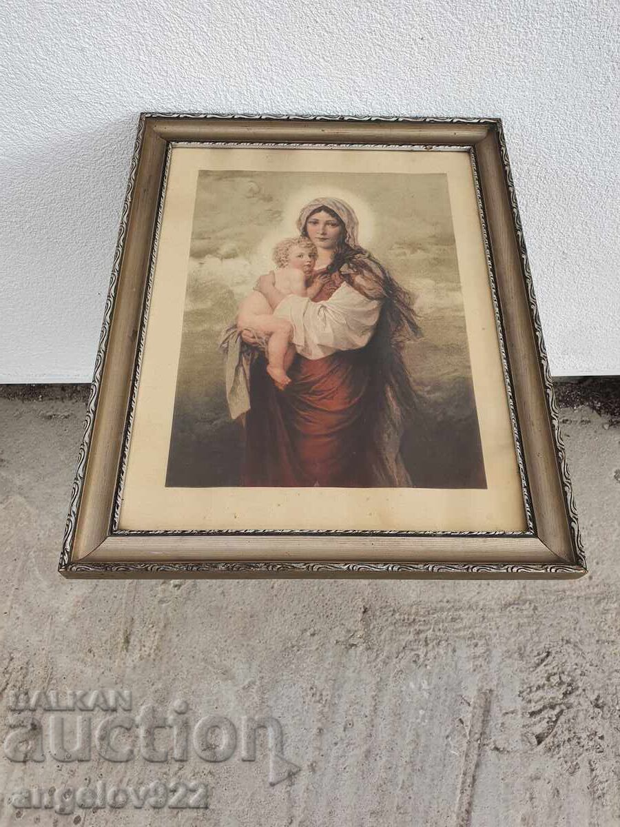 Εικόνα σε όμορφο ξύλινο πλαίσιο με γυαλί!!!