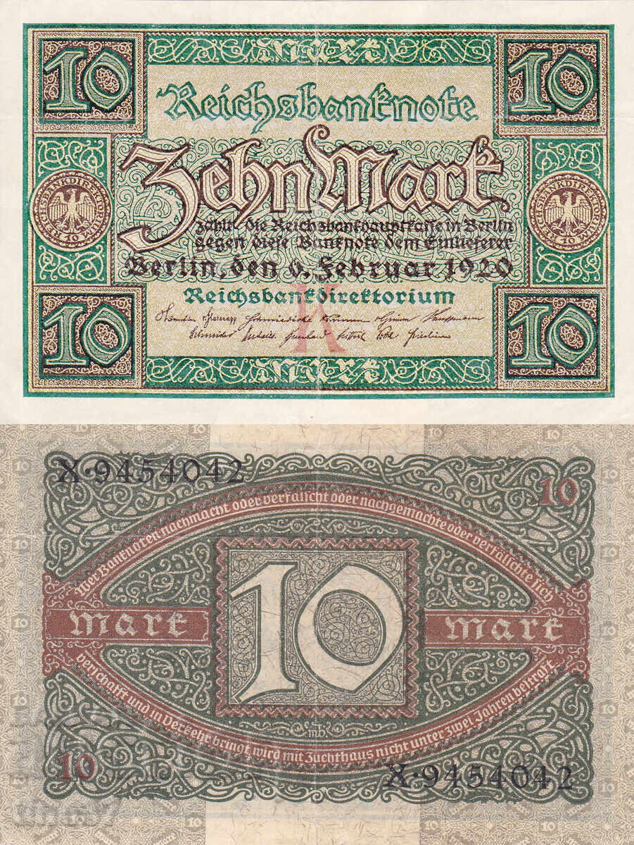 tino37- GERMANY - 10 STAMPS - 1920- VF tino37- GERMANY - 10 STAMPS - 1920- VF