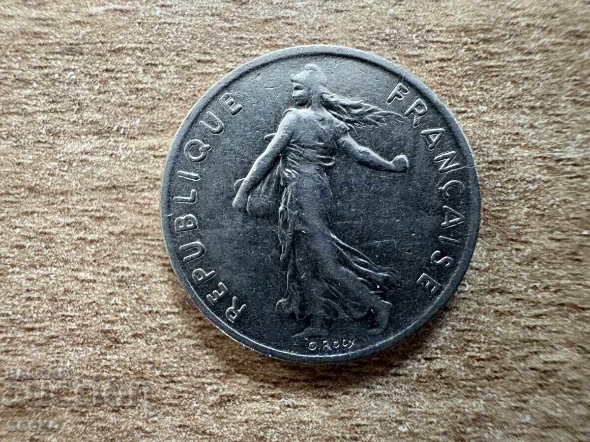 Franța - 1/2 franc (1977) cu preț € 0.20 | 0.39 BGN Franța - 1/2 franc (1977) cu preț € 0.20 | 0.39 BGN