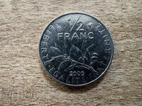 Franța - 1/2 franc (2000)