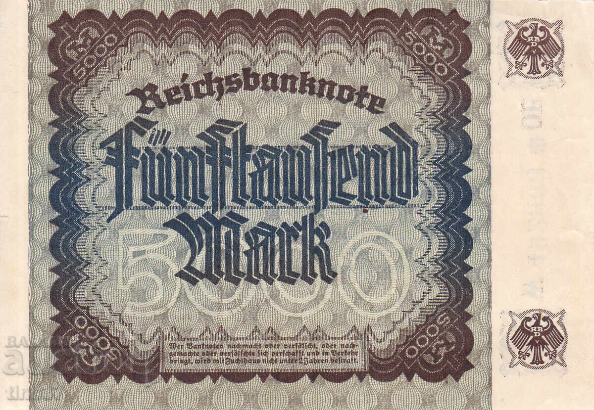 Аукцион tino37- ГЕРМАНИЯ - 5000 МАРКИ - 1922г - VF Аукцион tino37- ГЕРМАНИЯ - 5000 МАРКИ - 1922г - VF