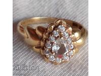 Inel cu turmalină mare