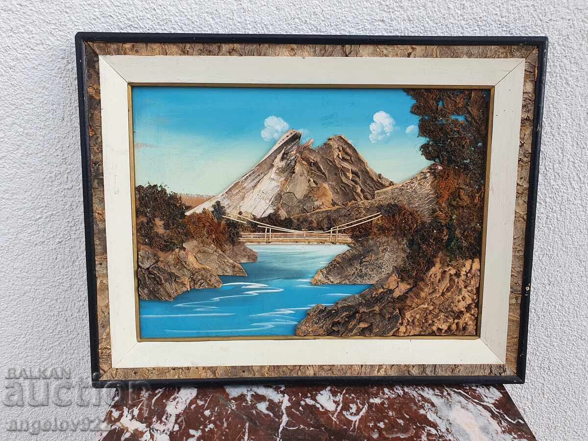 Красива картина декупаж върху фазер!!! с цена € 0.01 | 0.02 лв.