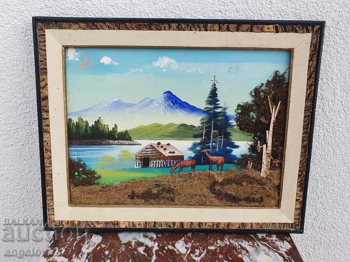 Δημοπρασία Όμορφη εικόνα ντεκουπάζ σε κόντρα πλακέ!!!