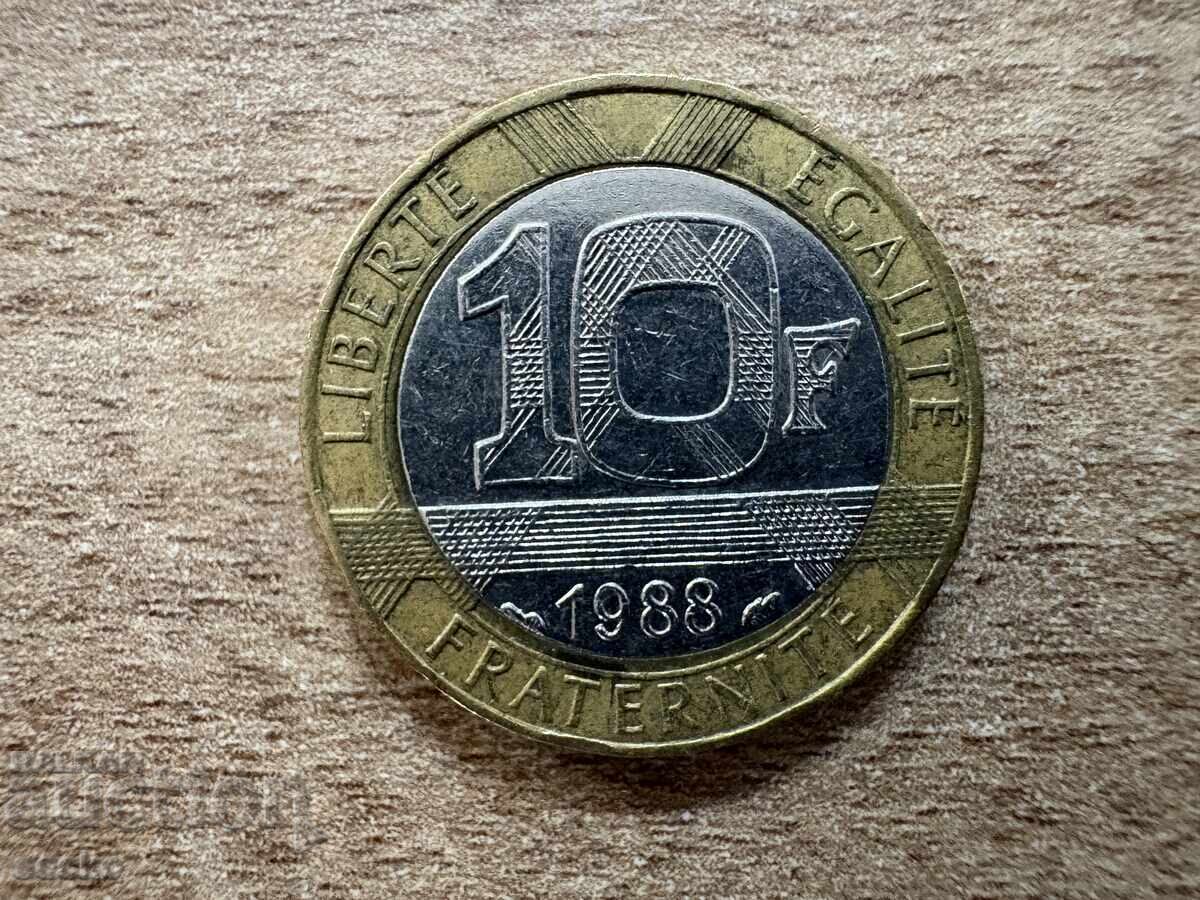 Franța - 10 franci (1988) Franța - 10 franci (1988)