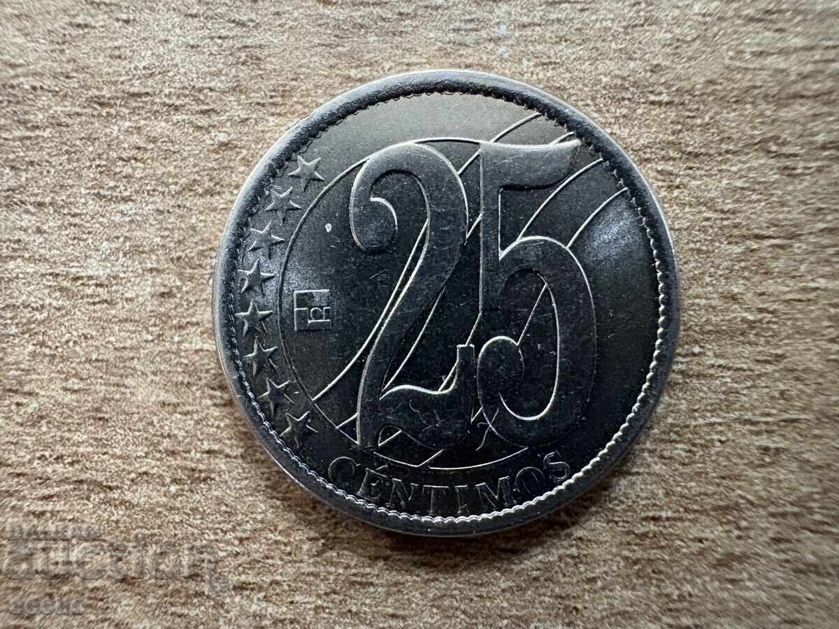 Venezuela - 25 centimos (2007)
