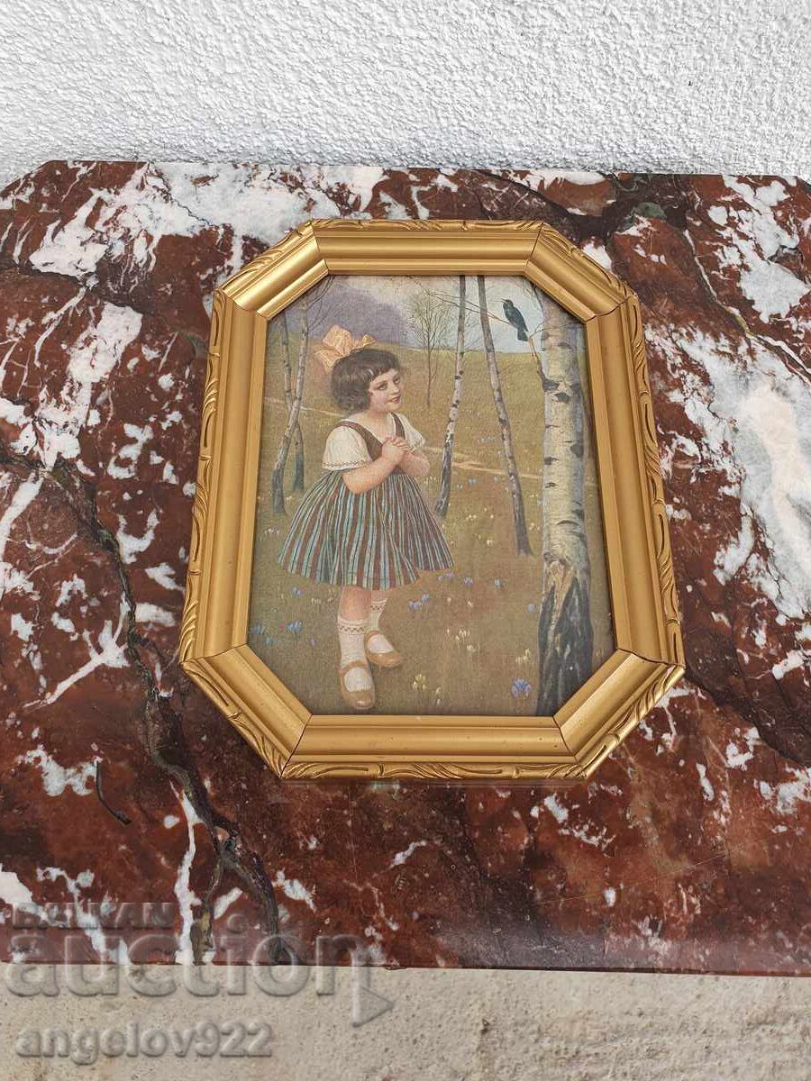 Репродукция в красива дървена рамка със стъкло! с цена € 0.01 | 0.02 лв.