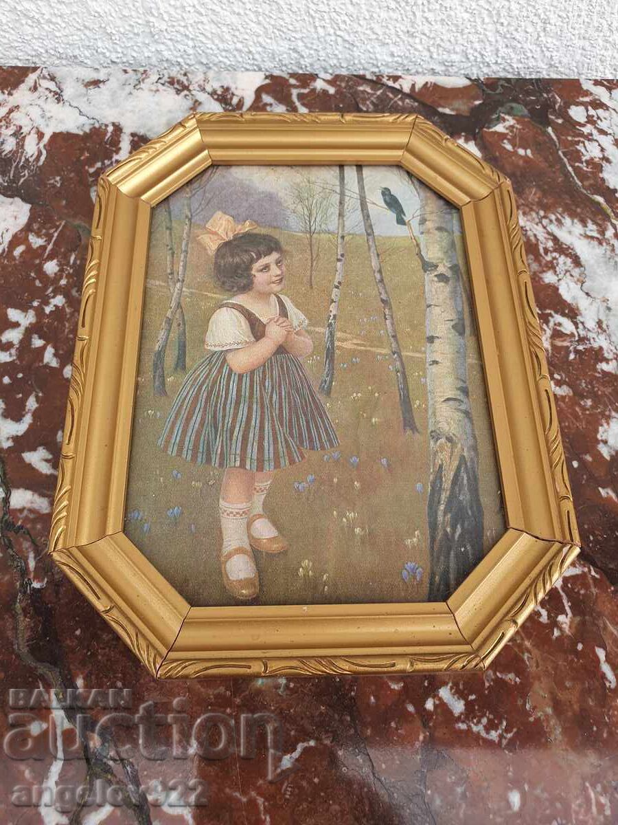 Репродукция в красива дървена рамка със стъкло! - 5