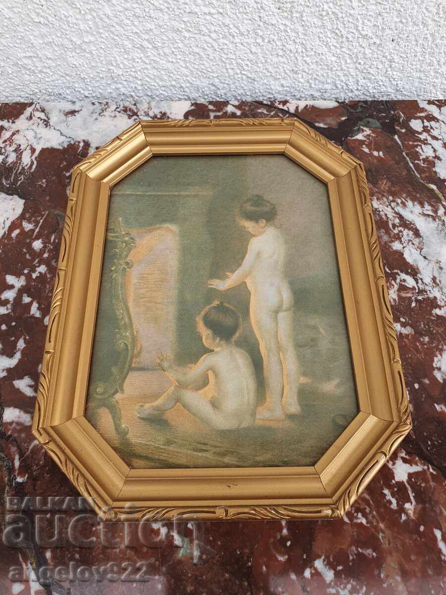 Livrarea Reproducere într-un cadru frumos din lemn cu sticlă!