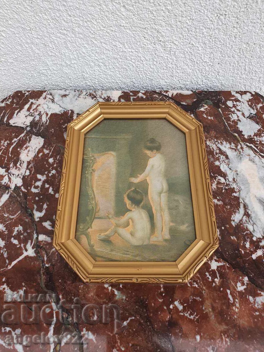 Reproducere într-un cadru frumos din lemn cu sticlă!