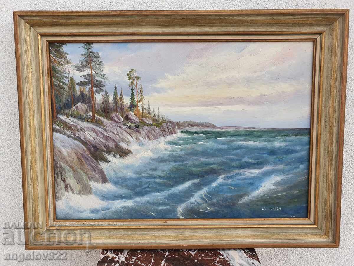 Аукцион Авторска картина с маслени бои върху фазер!!!