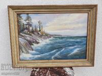 Авторска картина с маслени бои върху фазер!!!