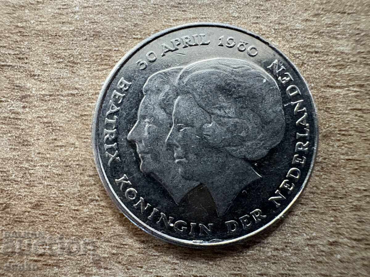 Нидерландия - 1 гулден (1980) с цена € 0.50 | 0.98 лв.