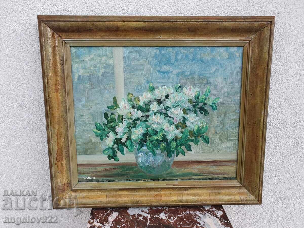 Авторска картина с маслени бои върху фазер!!!