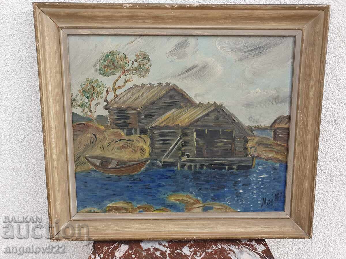 Аукцион Авторска картина с маслени бои върху фазер!!!