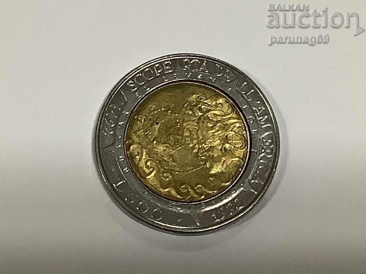 San Marino 500 Lire 1992 - Bimetallic San Marino 500 Lire 1992 - Bimetallic