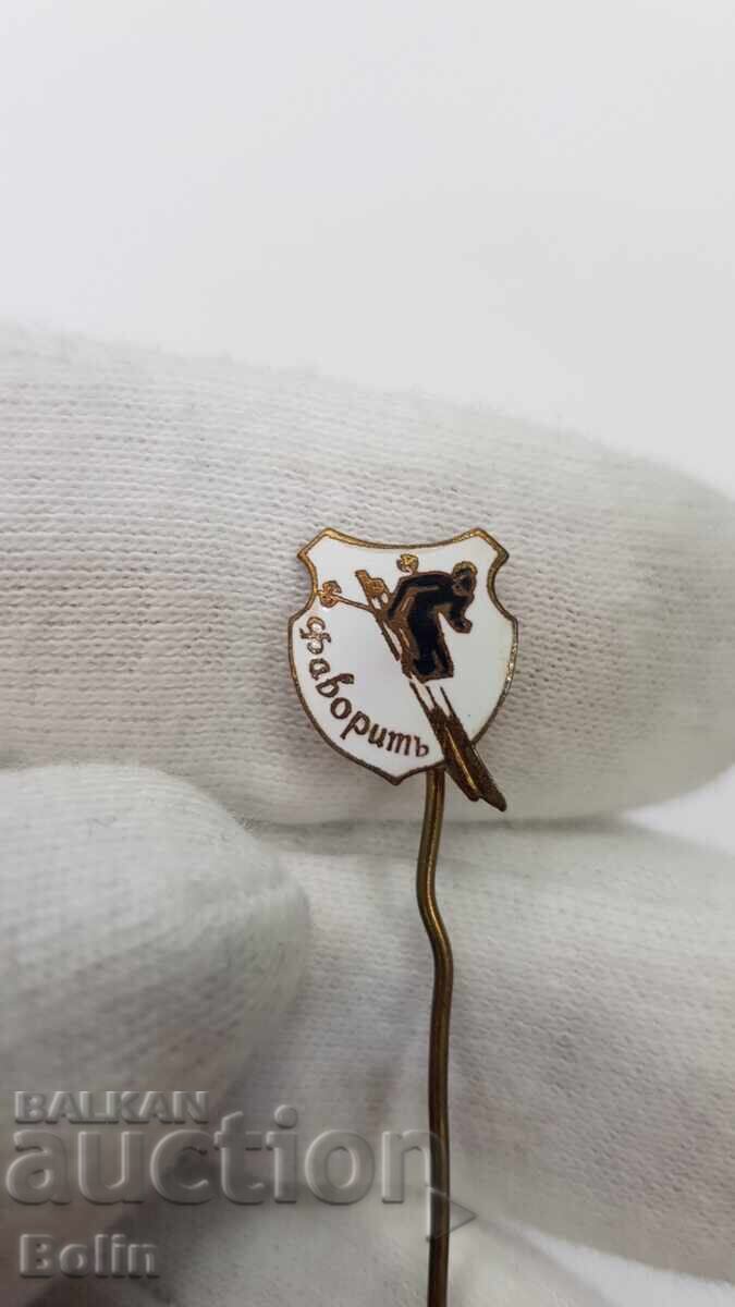 Σπάνιο τσαρικό σήμα, κονκάρδα "Φαβορίτ" Σκι, Σπορ - 5 Σπάνιο τσαρικό σήμα, κονκάρδα "Φαβορίτ" Σκι, Σπορ - 5