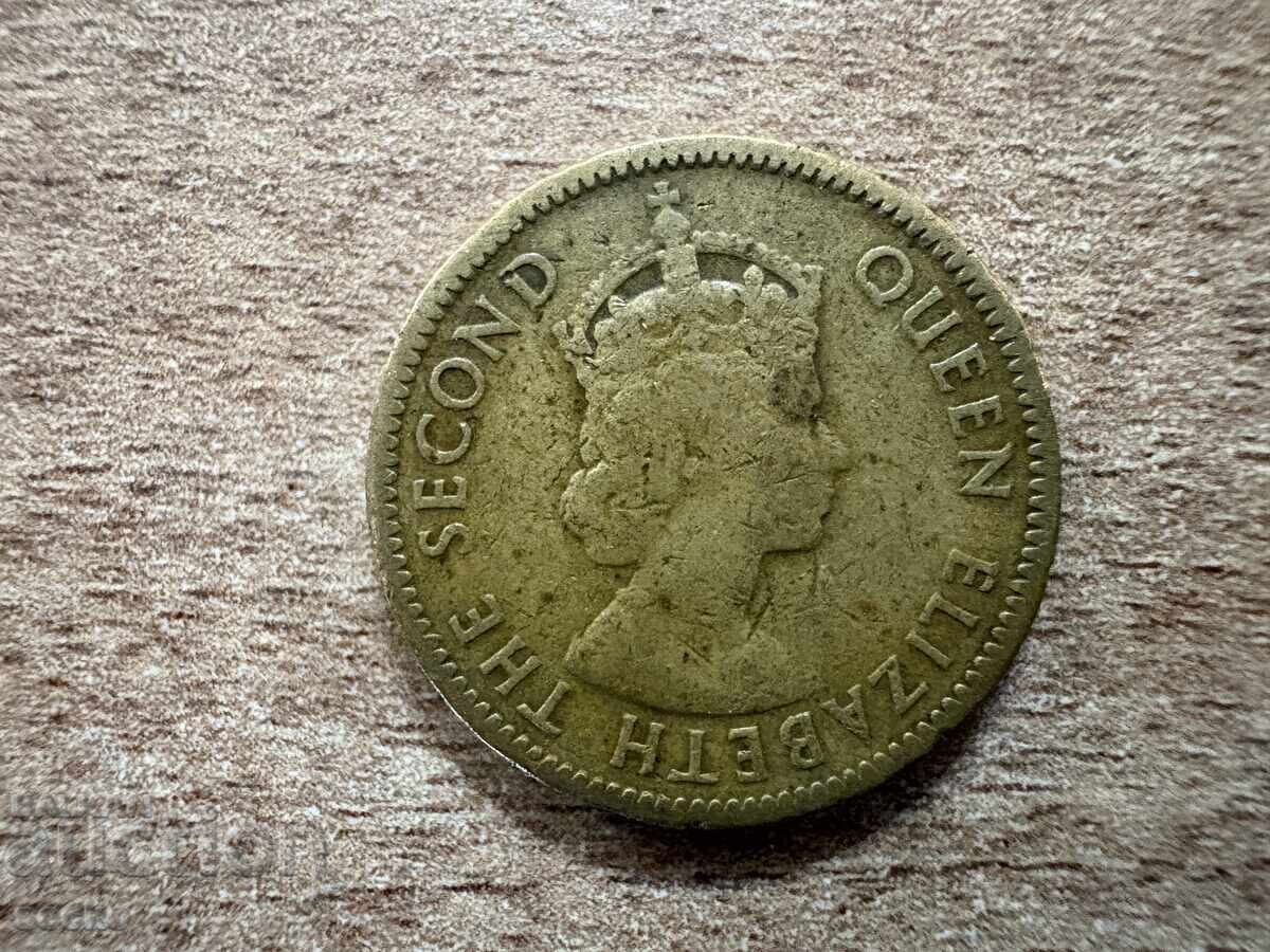 Hong Kong - 10 cenți (1955) cu preț € 0.55 | 1.08 BGN